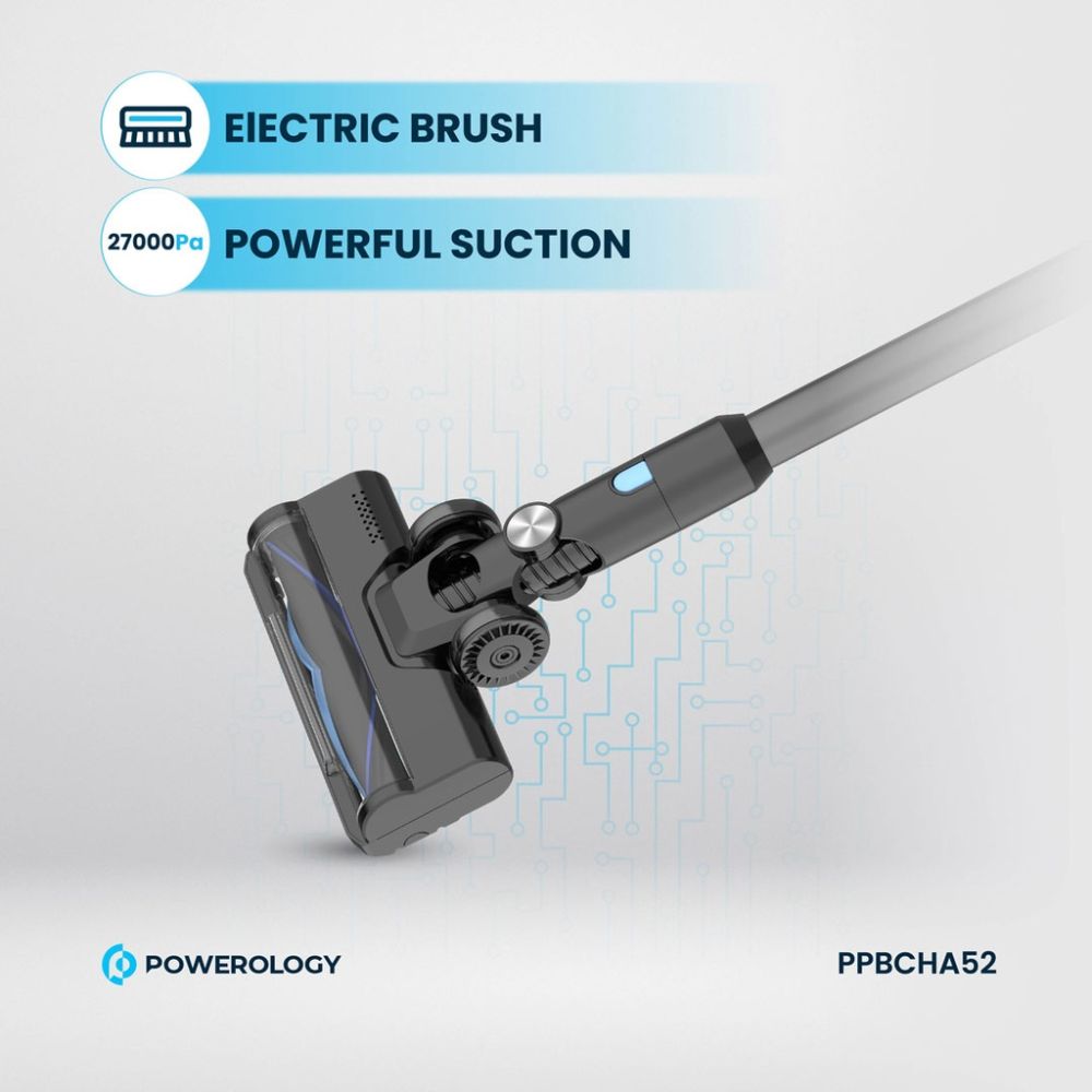 Powerology Cordless Stick Vacuum PPBCHA52 – Black