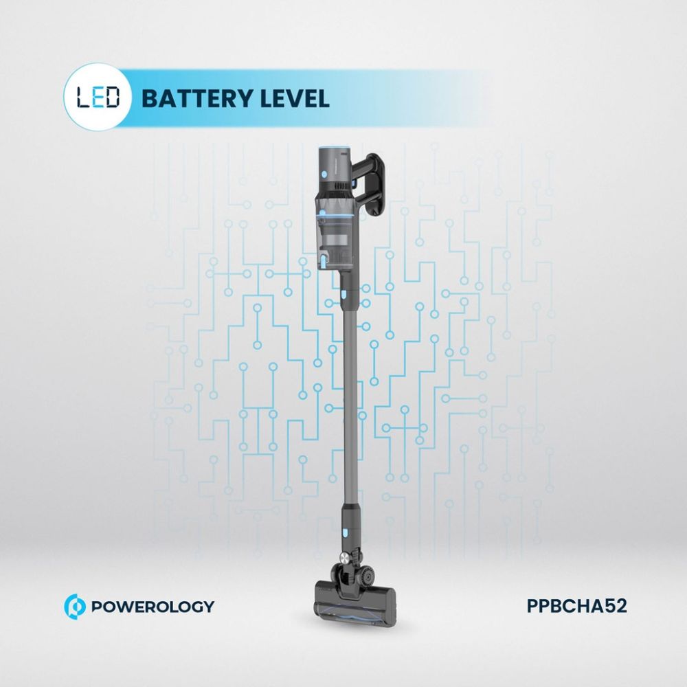 Powerology Cordless Stick Vacuum PPBCHA52 – Black