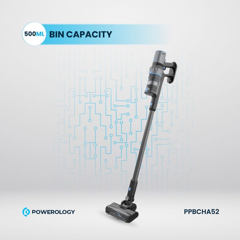 Powerology Cordless Stick Vacuum PPBCHA52 – Black