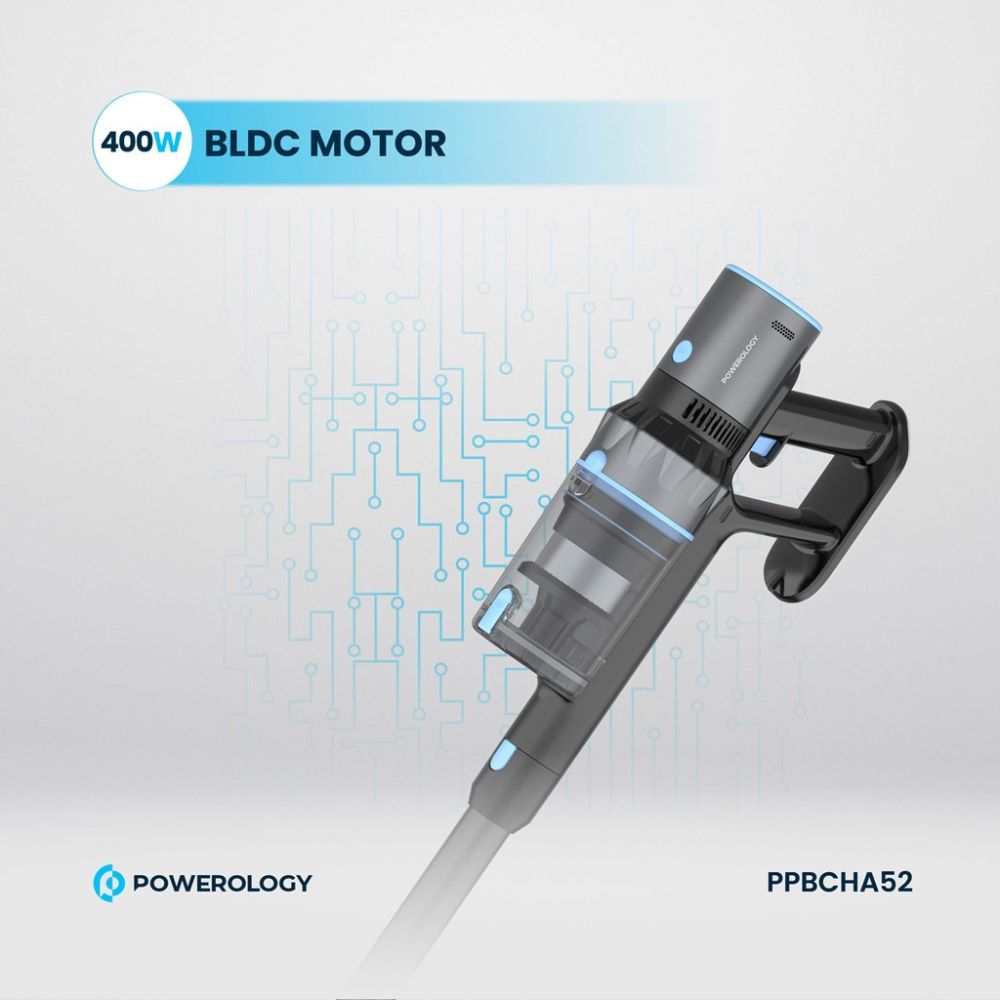Powerology Cordless Stick Vacuum PPBCHA52 – Black