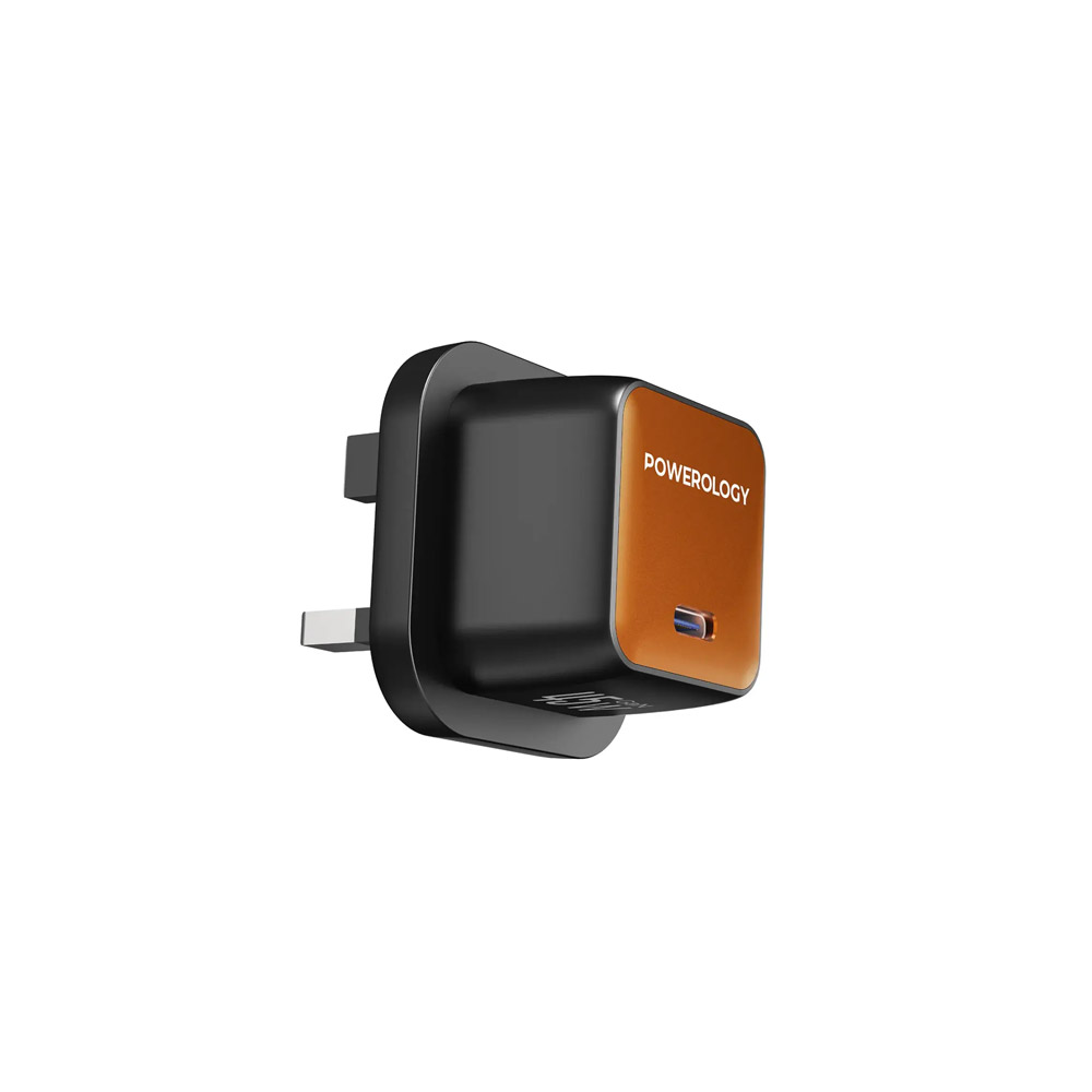 Powerology Nirvano 5-In-1 Power Travel Kit – Black/Orange