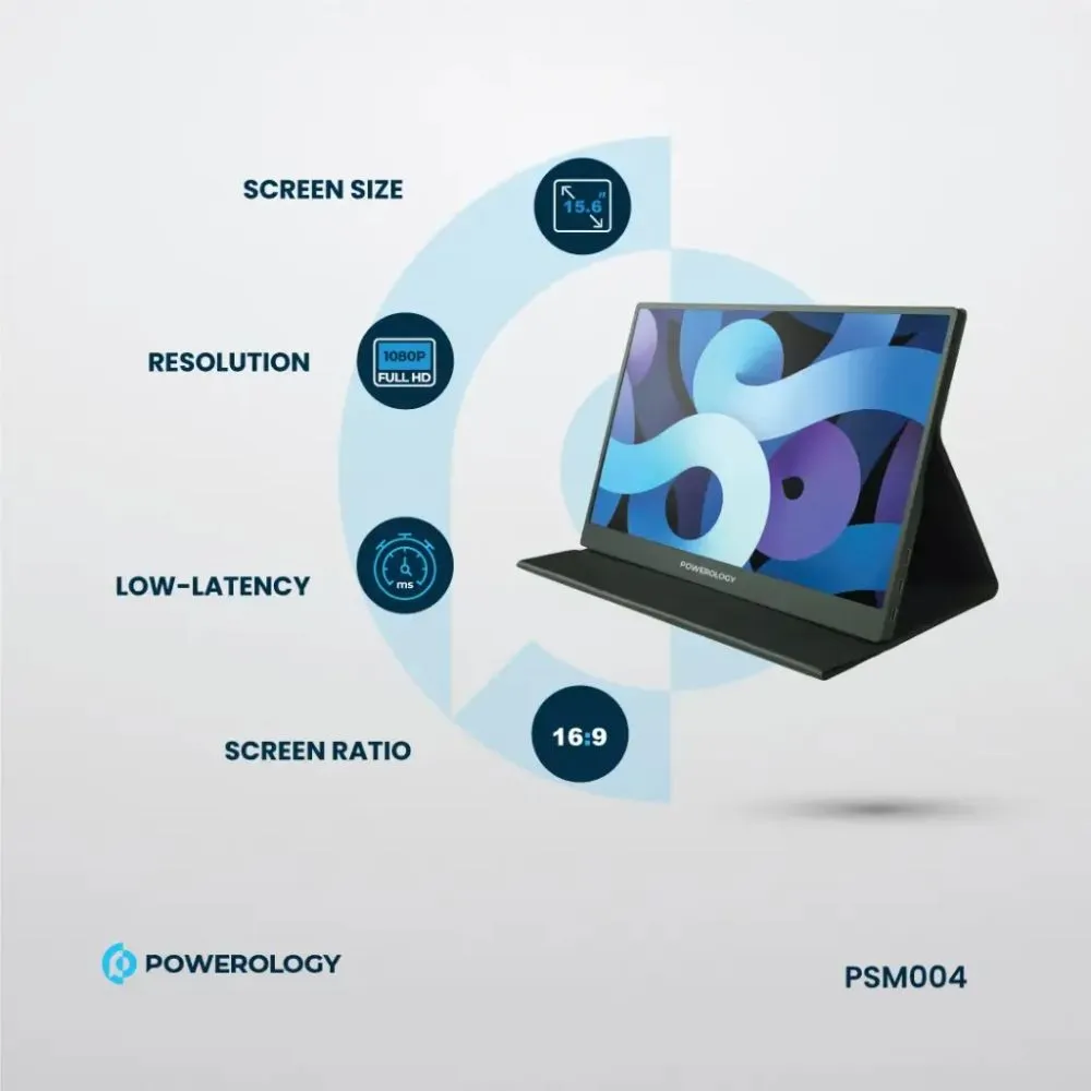 Powerology Ultra-Slim Portable Monitor 144Hz - 15.6″