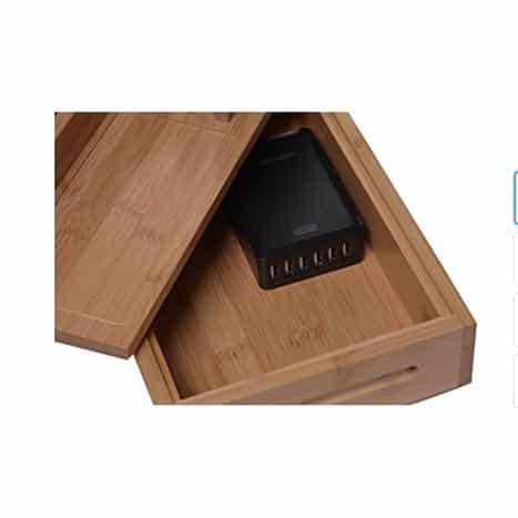 PowerStation Large – Smartphone and Tablet charging station made of wood – Bamboo