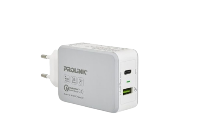 PROLINK 2 PORT TRAVEL WALL CHARGER | PTC23301