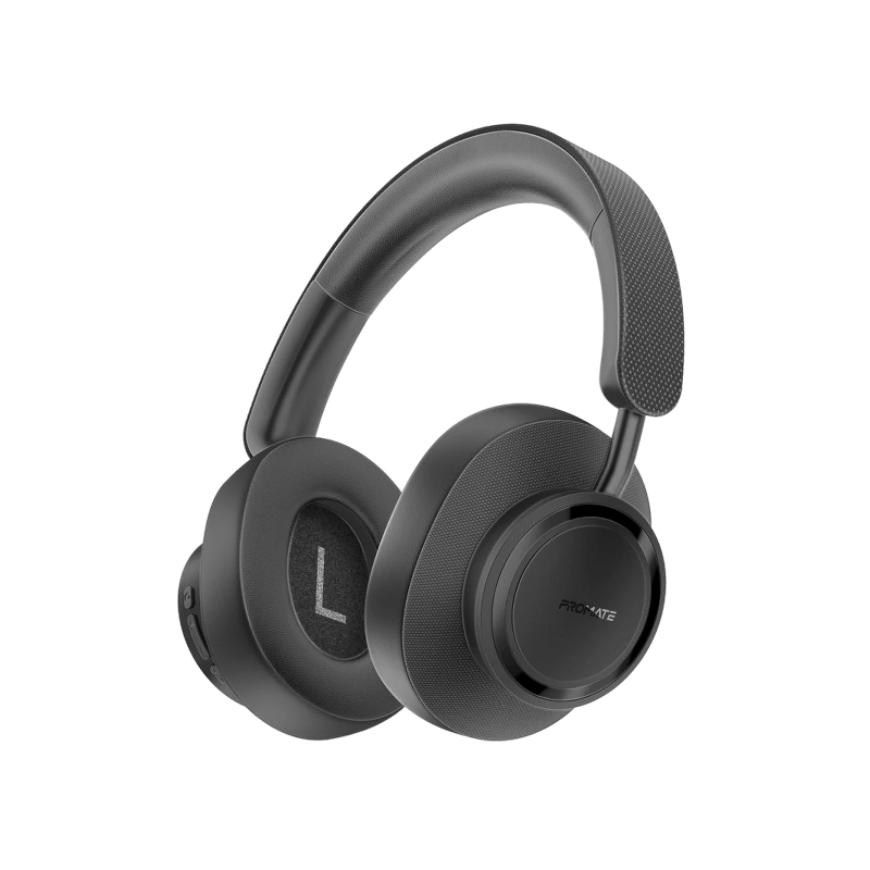 Promate High Fidelity Over-Ear Stereo Wireless Headphones | TAKT Black