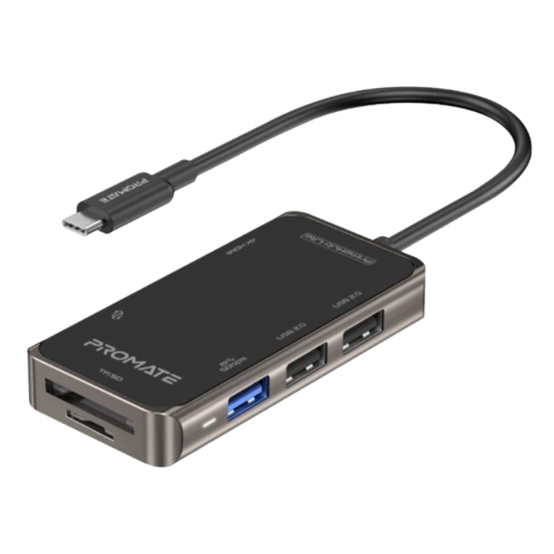 Promate USB-C 7-in-1 Hub | PrimeHub-Lite