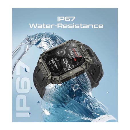Promate XWatch-S19 Smartwatch With Wireless BT Calling – Black