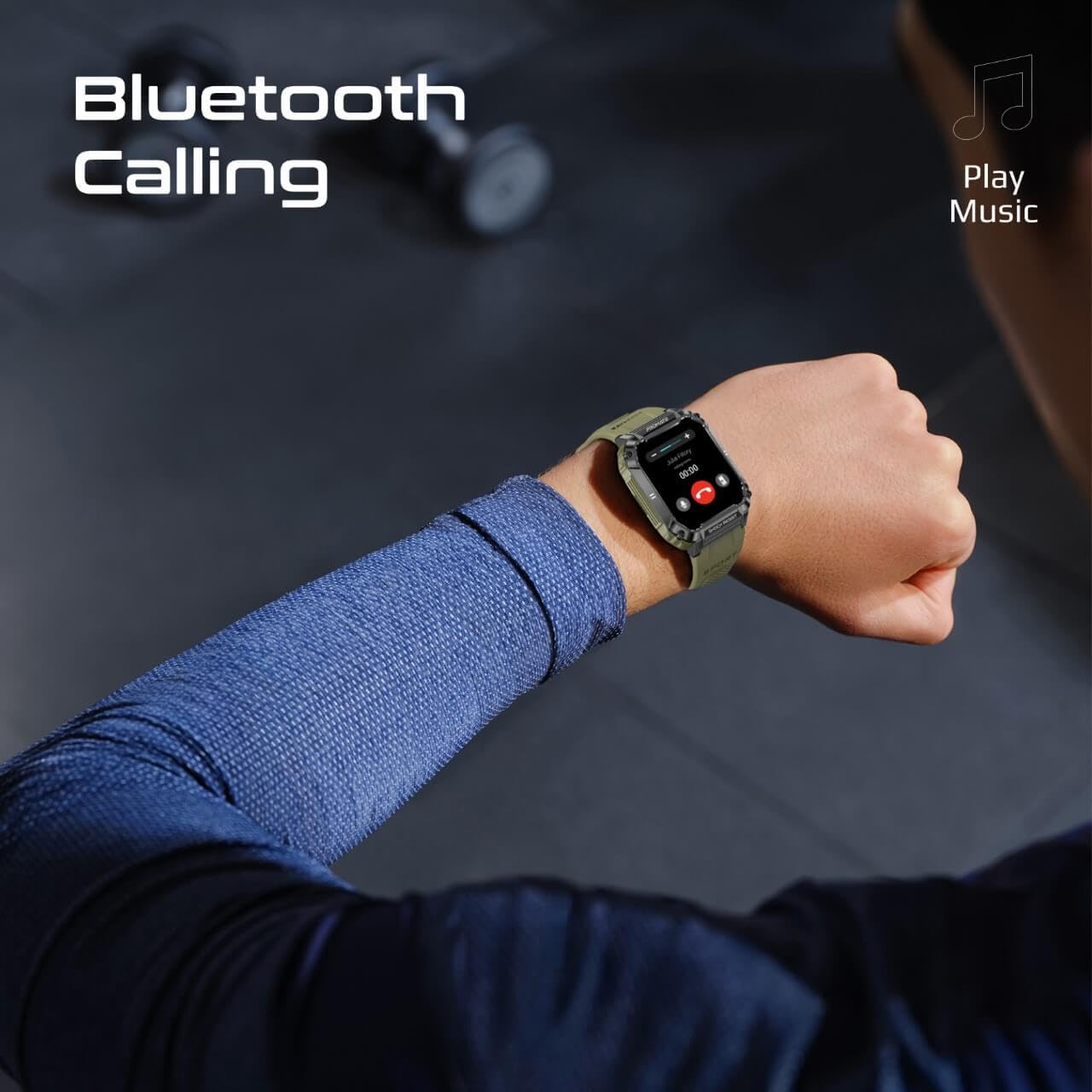 Promate XWatch-S19 Smartwatch With Wireless BT Calling – Green