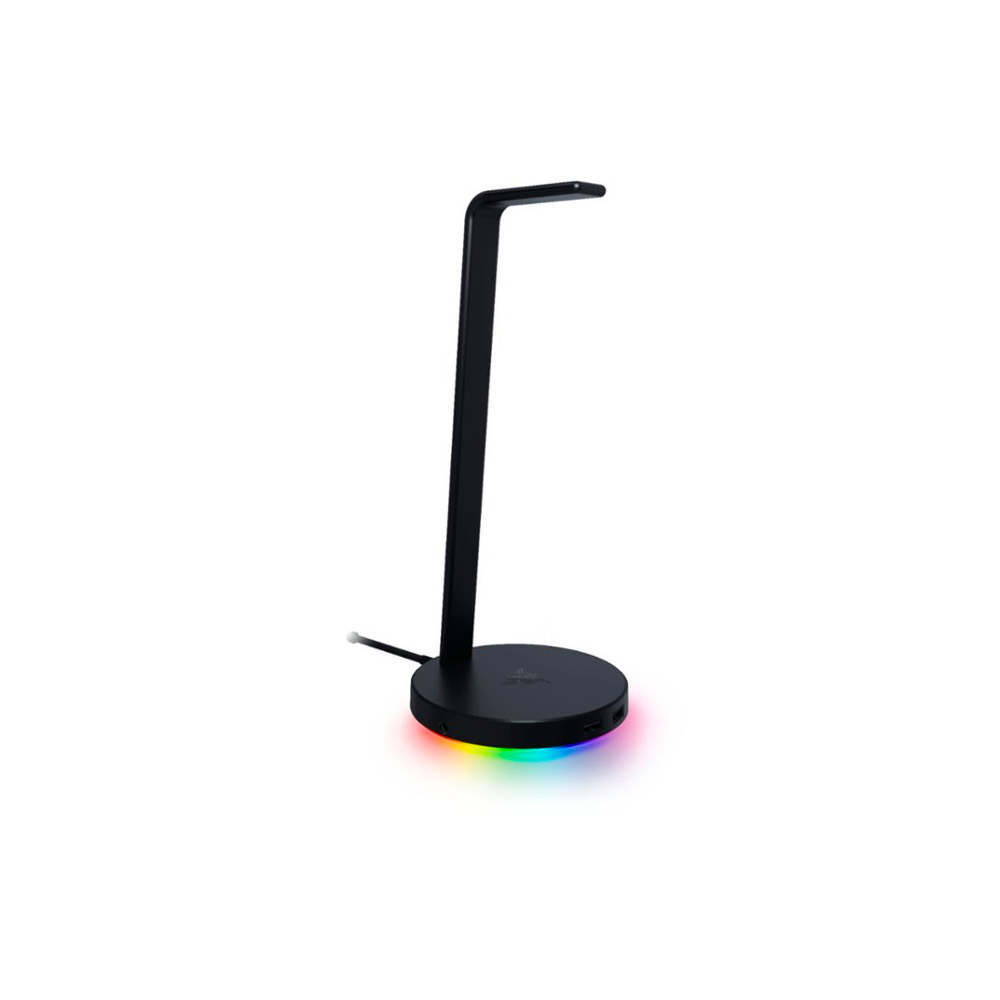 Razer-Base Station V2 Chroma USB Hub Headset Stand with USB 3.1 Hub and 7.1 Surround Sound powered by Chroma™ RGB – Black