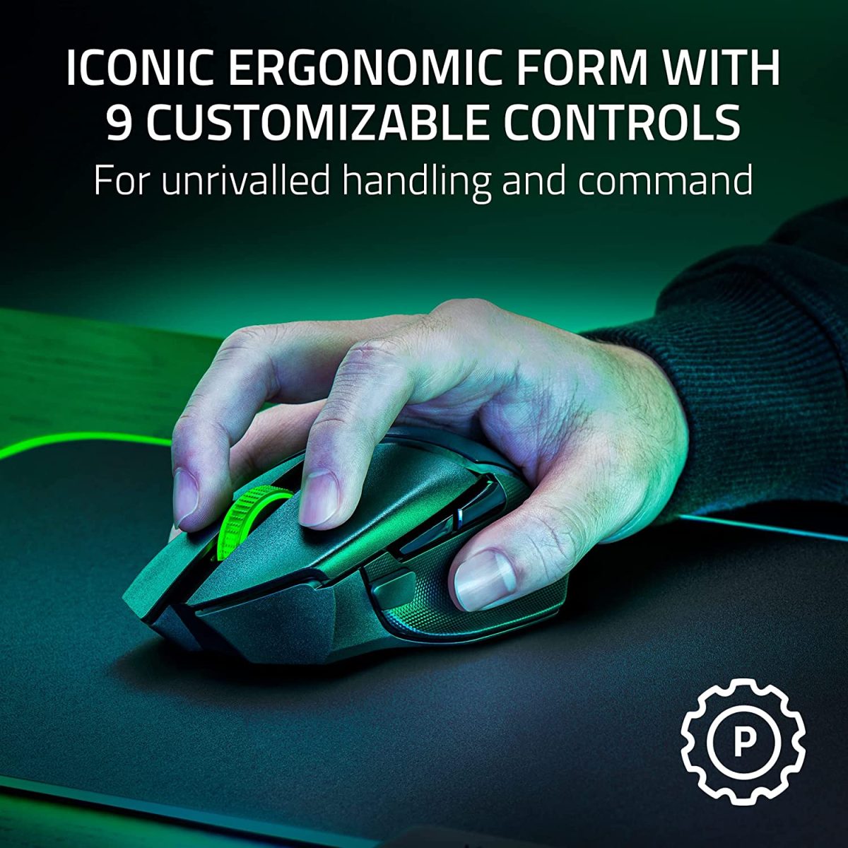 Razer Basilisk V3 X HyperSpeed – Customizable Wireless Gaming Mouse