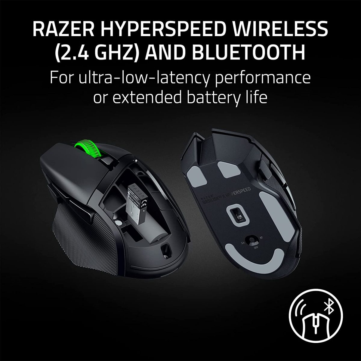 Razer Basilisk V3 X HyperSpeed – Customizable Wireless Gaming Mouse