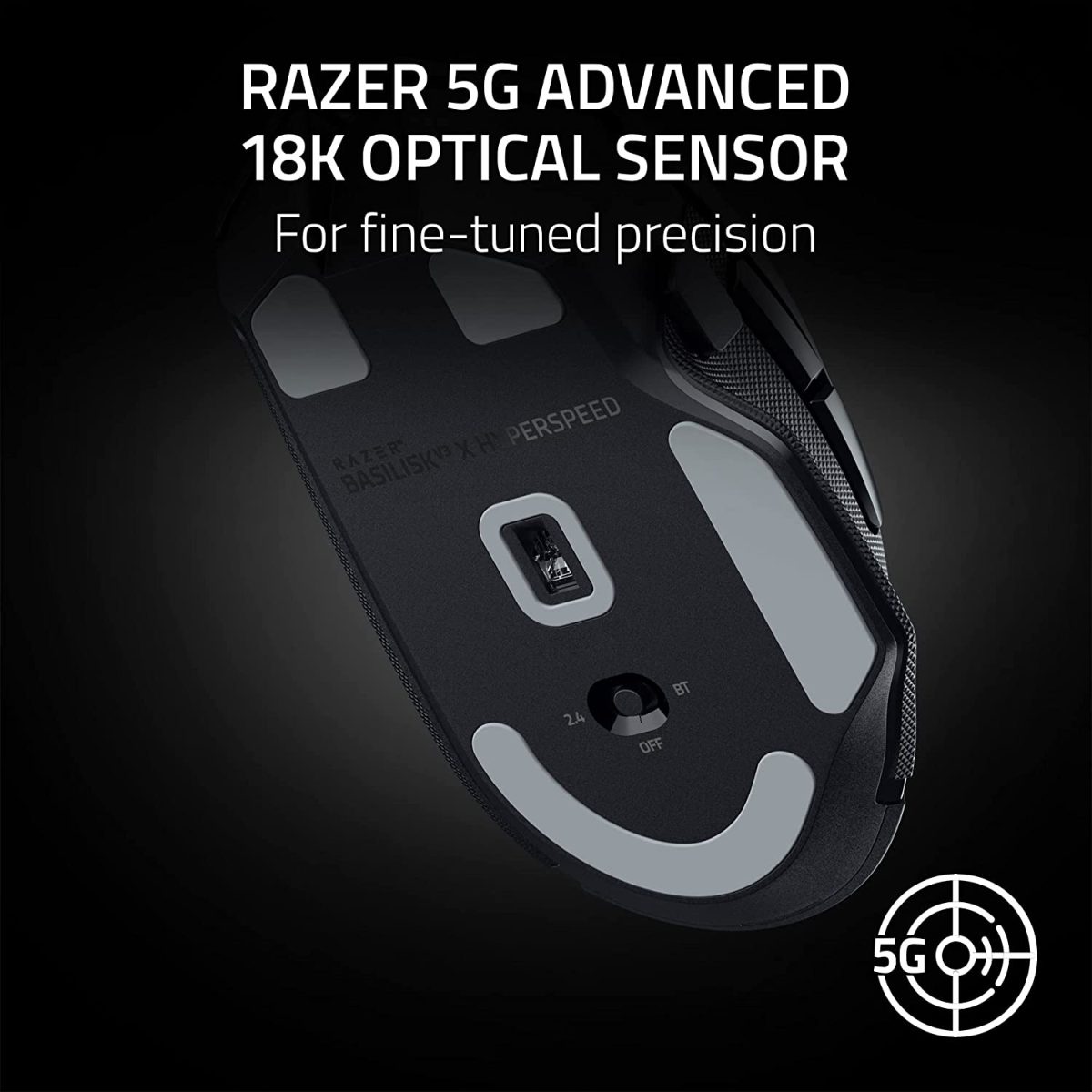 Razer Basilisk V3 X HyperSpeed – Customizable Wireless Gaming Mouse