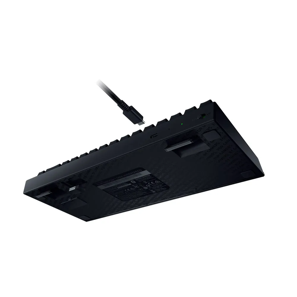 Razer-BlackWidow V3 Mini Hyperspeed Phantom Edition 65% Wireless Mechanical Green Clicky Tactile Switch Gaming Keyboard – Black