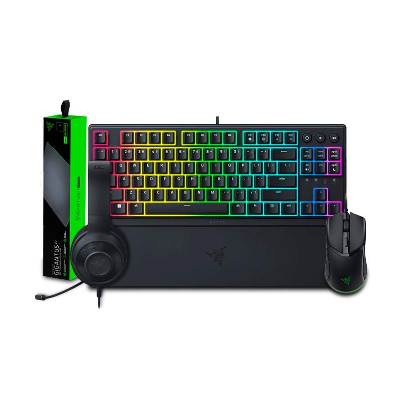 Razer Bundle Ornata V3 , Cobra Mice, Kraken X Lite & Gigantus V2 Large