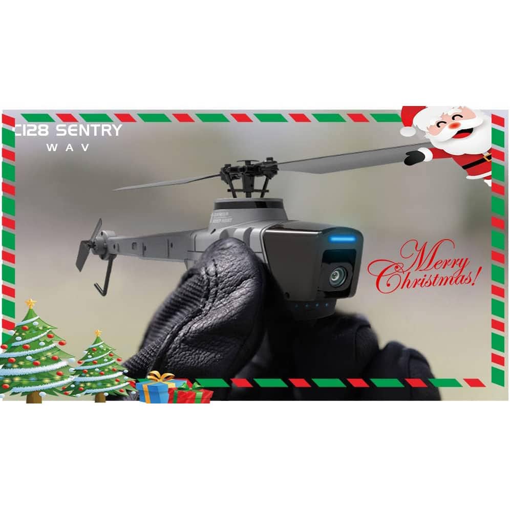 RC Helicopter with Camera for Adults, C128 Ultimate Sentry Drone