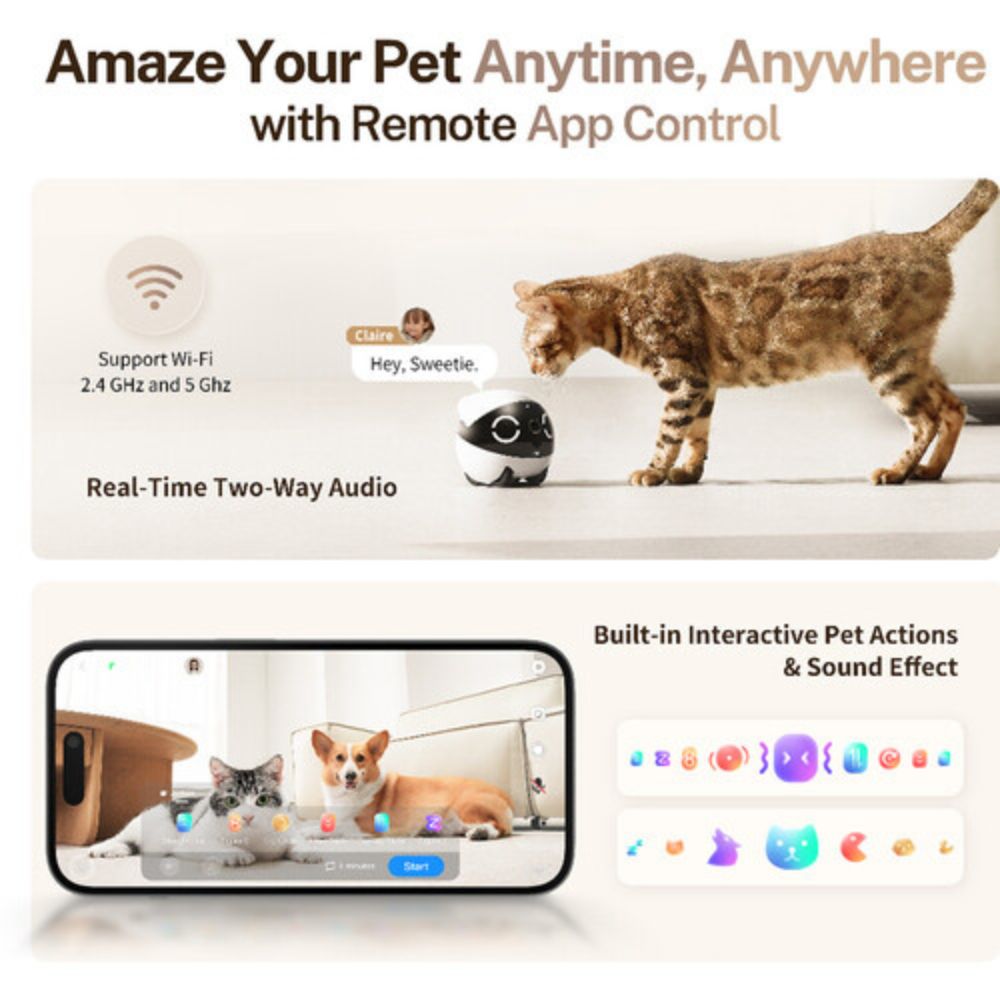 EnaBot ROLA Mini Companion Robot – 2K Camera