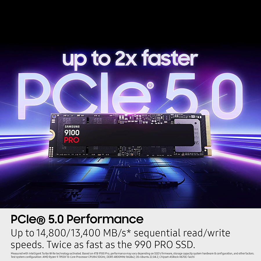 Samsung 9100 PRO 1TB Gen 5.0 NVMe SSD
