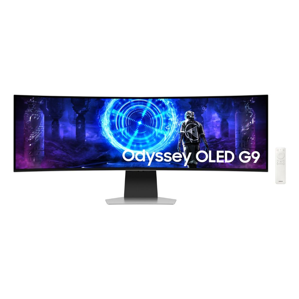 Samsung Odyssey OLED G9 G95SD 49″ DQHD 240Hz 0.03ms Curved Smart Gaming Monitor with FreeSync Premium Pro