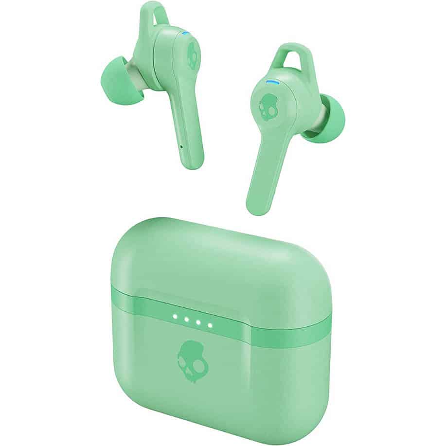 Skullcandy Indy Evo True Wireless In-Ear Earbuds – True Black/Pure Mint