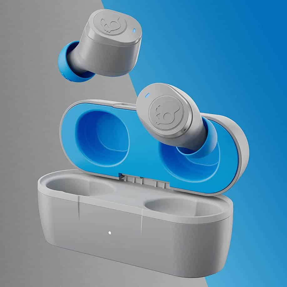 Skullcandy Jib True Wireless in-Ear Earbuds – Light Grey/Blue -Black