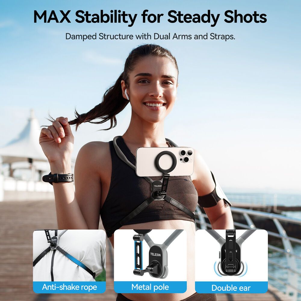 TELESIN Magnetic Smartphone Neck Mount Max