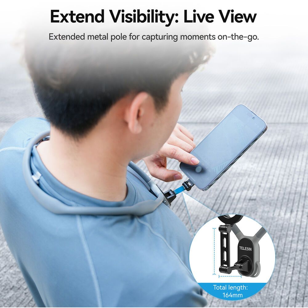TELESIN Magnetic Smartphone Neck Mount Max
