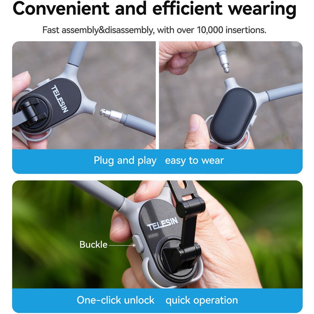 TELESIN Magnetic Smartphone Neck Mount Max