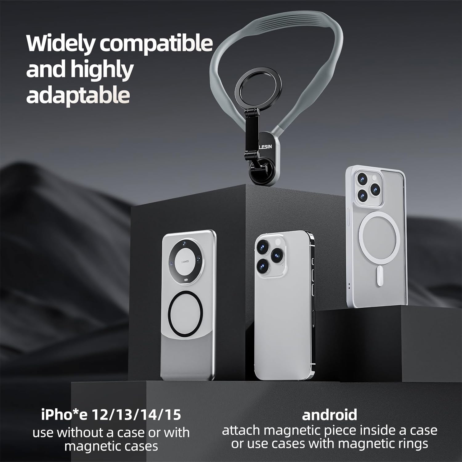 Telesin Smartphone Magnetic Neck Holder MNM-001-B