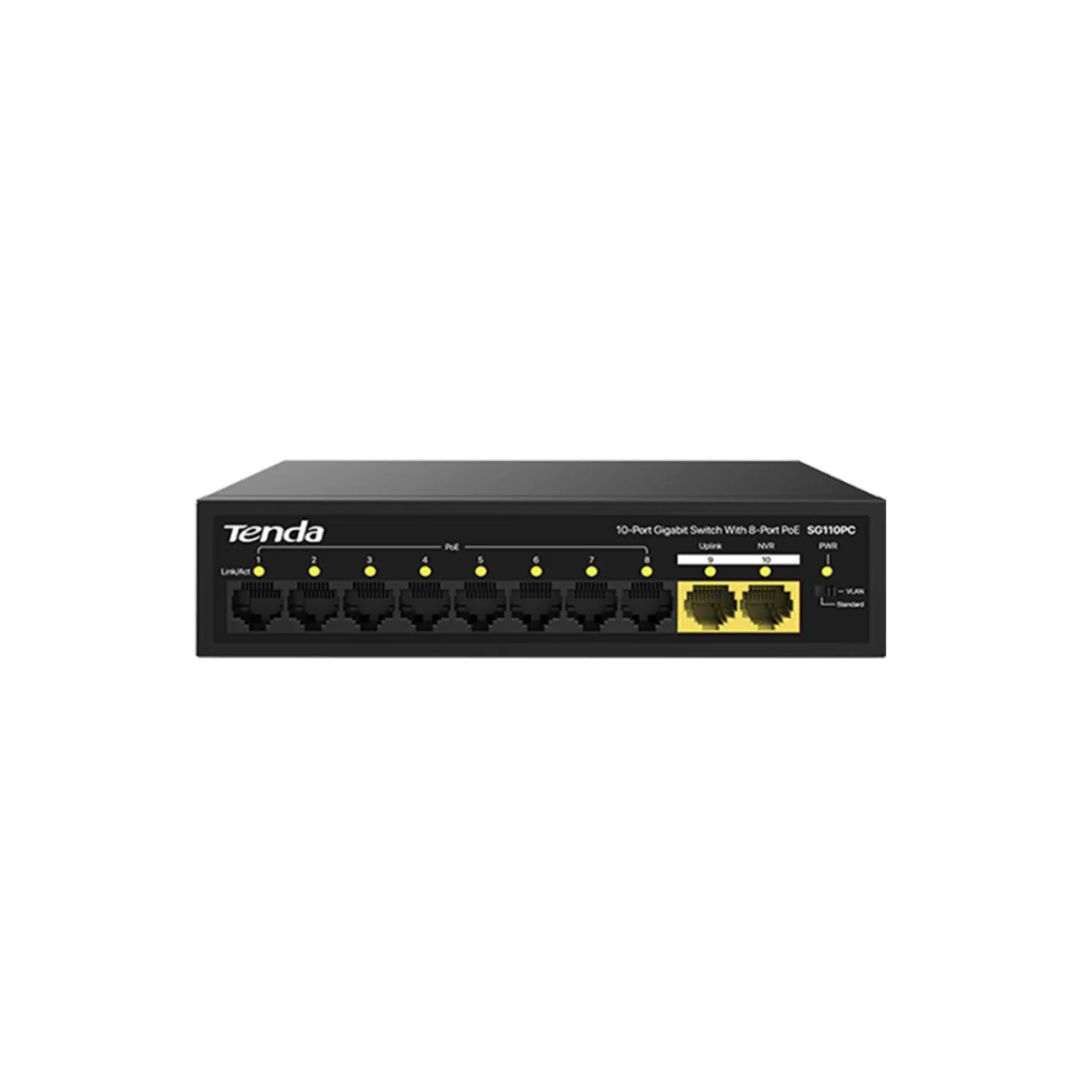 Tenda SG110PC 10-Port Gigabit Smart PoE Switch