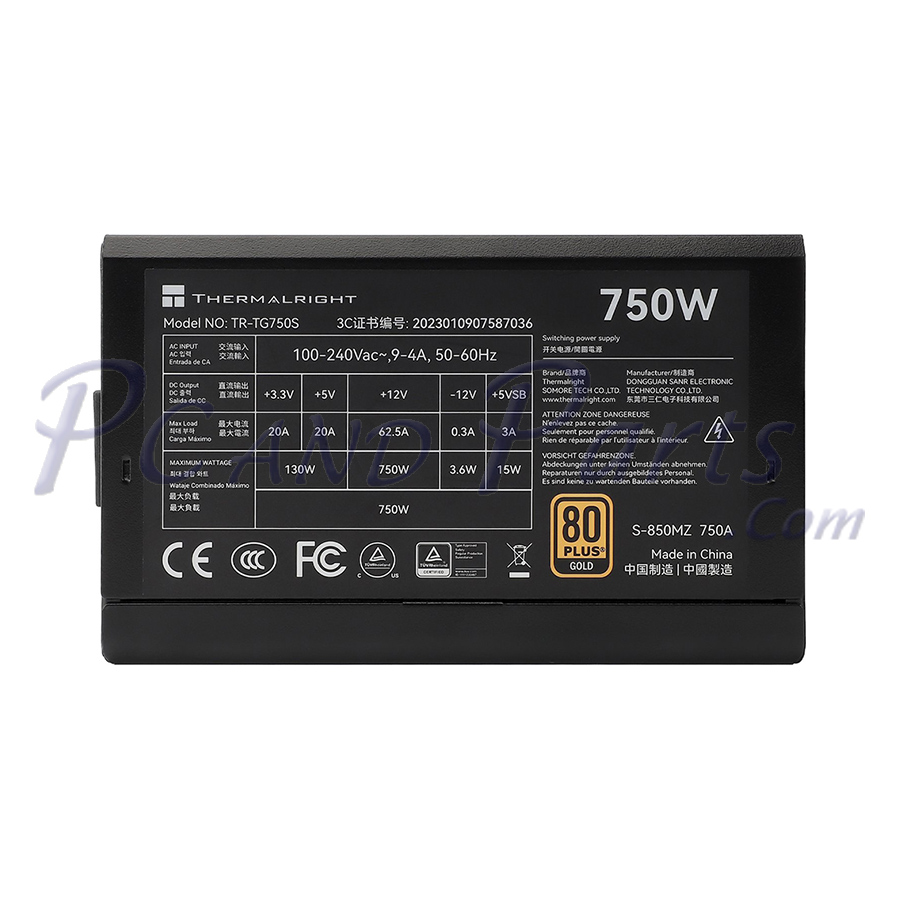 Thermalright TR-TG750S 750W Gold PSU