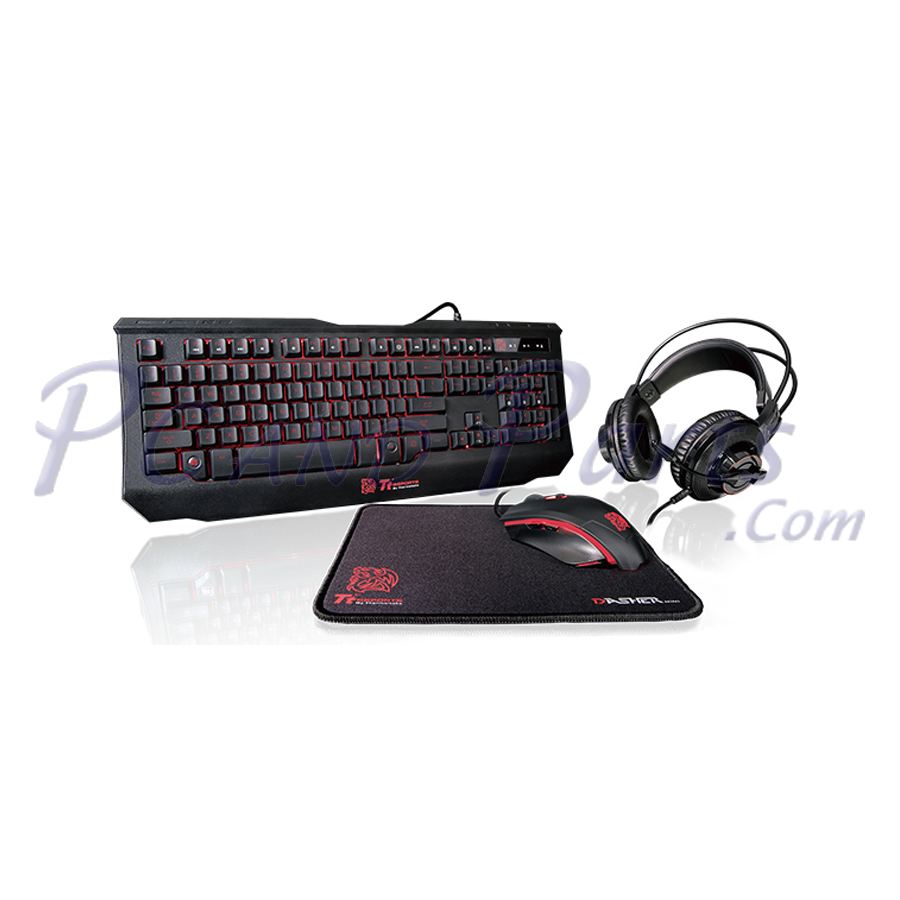 Thermaltake KB-GCKPLBLUS-01 Knucker 4 IN 1 Gaming Kit