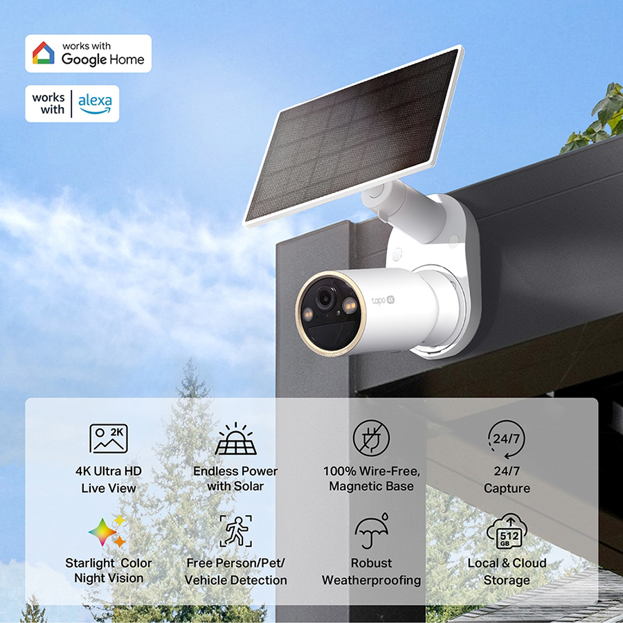 TPLink Tapo C460 KIT Solar-Powered Security 4K Camera Kit