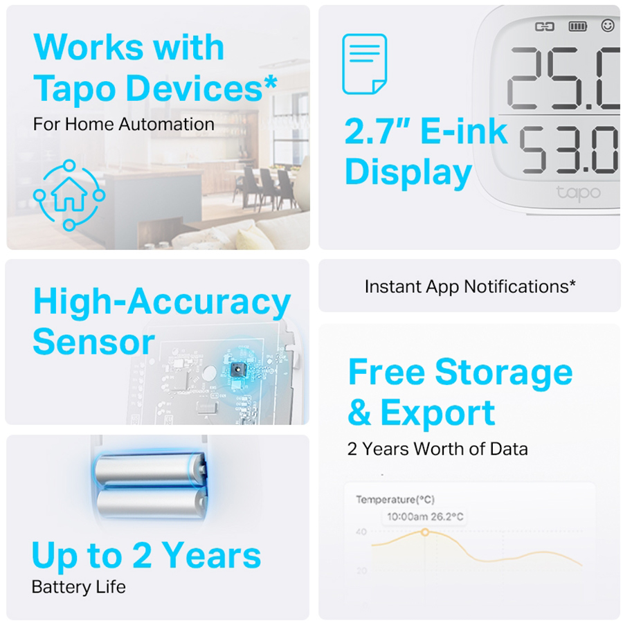 TPLink Tapo T315 Smart Temperature & Humidity Monitor