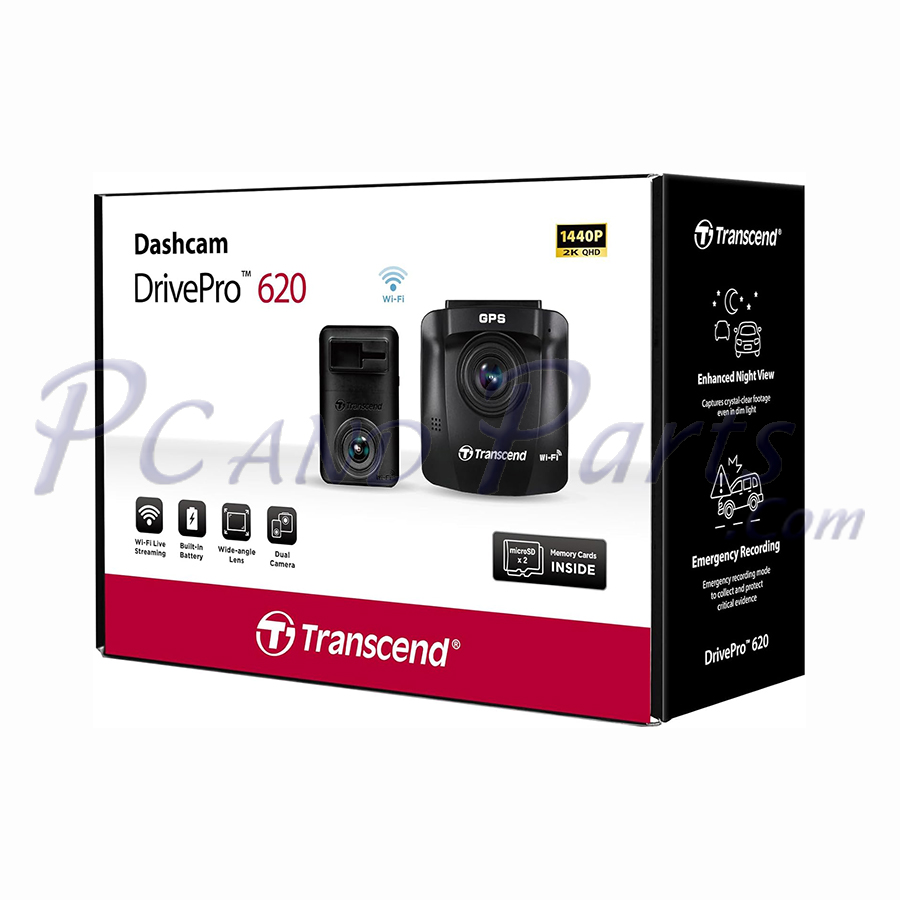 Transcend Drive Pro 620 Dual Dashcam