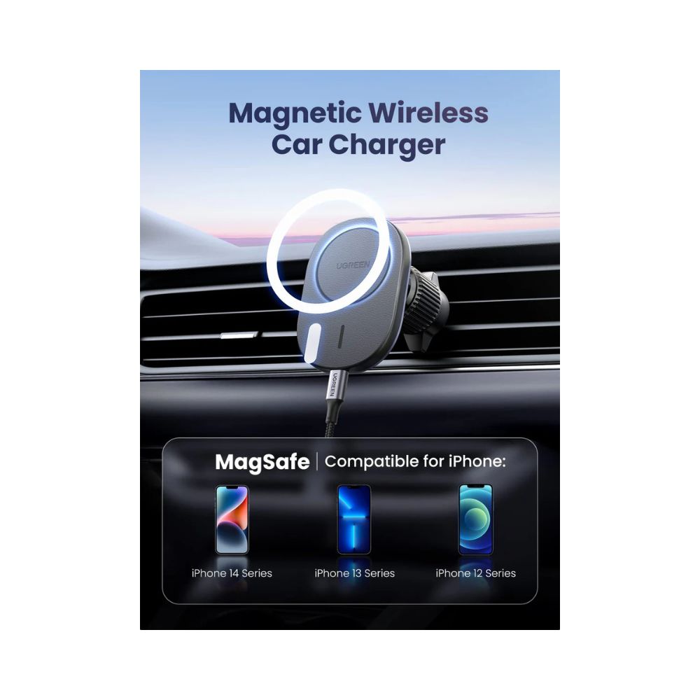 UGREEN 2-in-1 Magnetic Wireless Charger 15W Fast Charging
