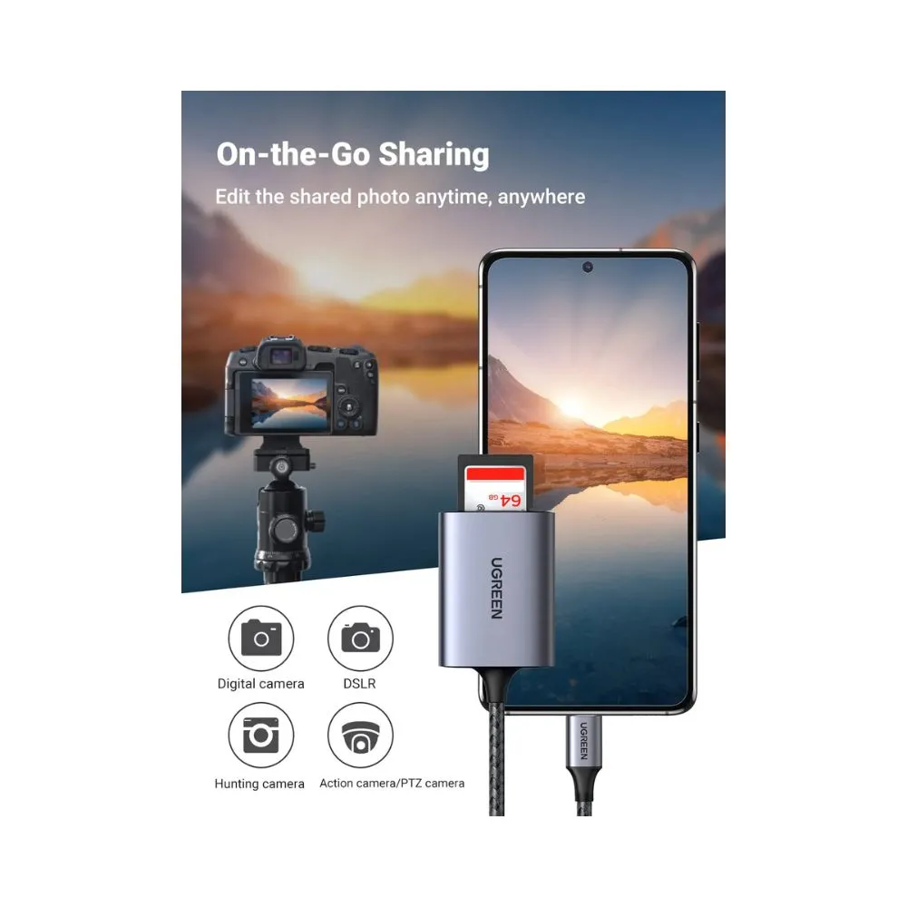 UGREEN 2 in 1 USB C SD Card Reader