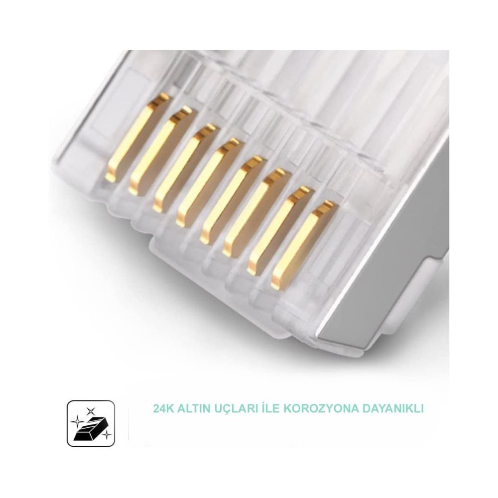 UGreen 20333 RJ45 Cat6 Shield Connector Plug 10-Piece Set