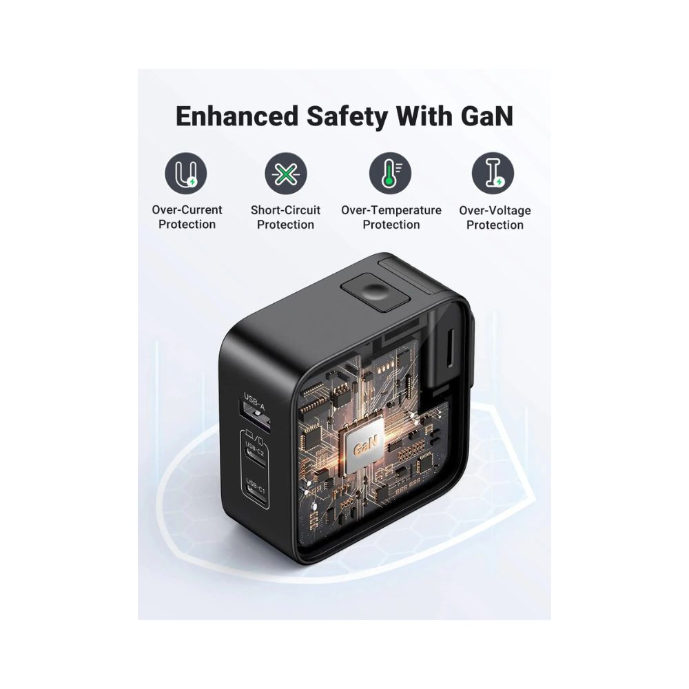 UGREEN 65W USB C Charger US/UK/EU Plug for Travel