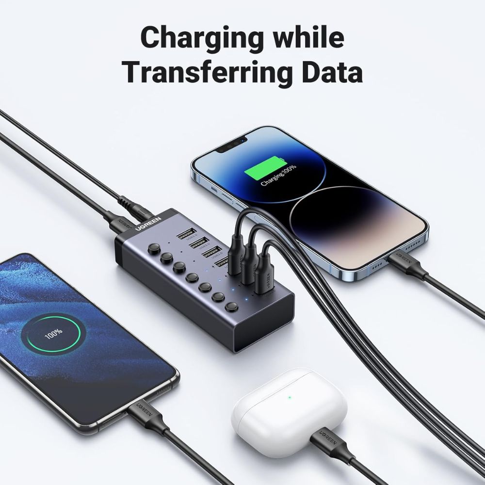 UGREEN 7-in-1 USB-A Data Transfer & Charging HUB (7x USB-A)