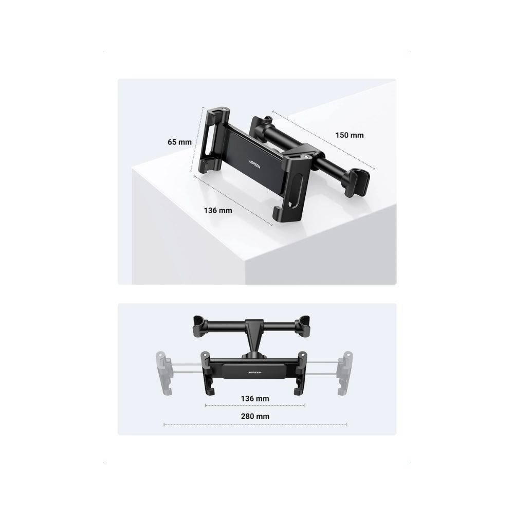 UGREEN Car Back Seat Headrest Mount Phone &amp; Tablet Holder