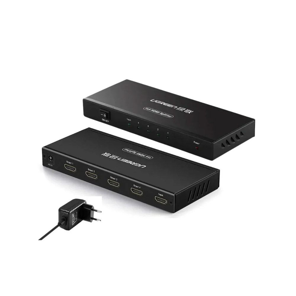 UGREEN – CM620 4K HDMI SPLITTER 1 IN 4 OUT + Power adapter included ( DC 5V/1A) – 40202EU