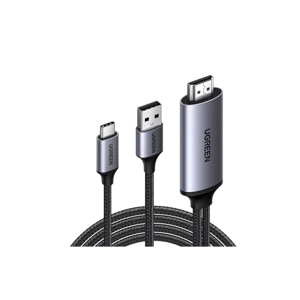UGREEN – CM773 4K@60Hz Active HDMI to USB C Adapter Cable 2M with USB Power Unidirectional HDMI to Thunderbolt – 35984A