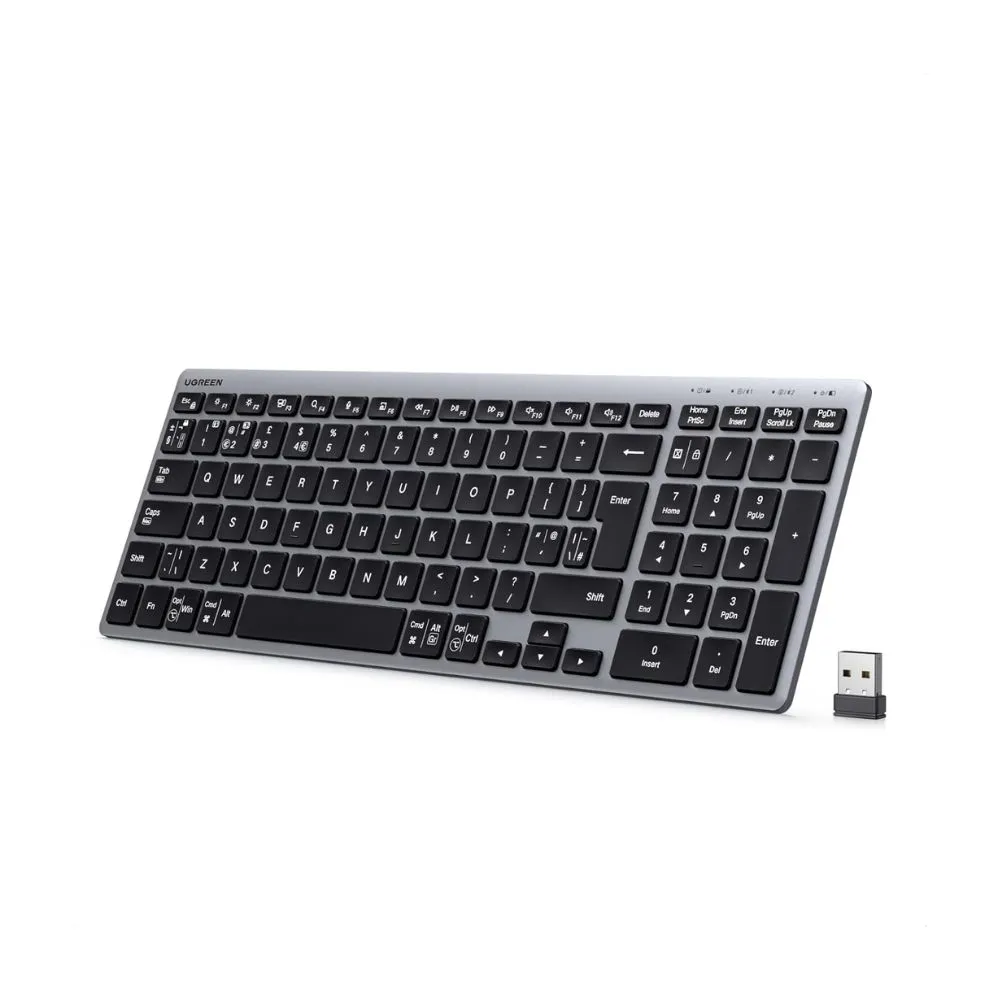 UGREEN Dual Mode Wireless Keyboard (Bluetooth 5.4 & 2.4GHz / UK Layout)