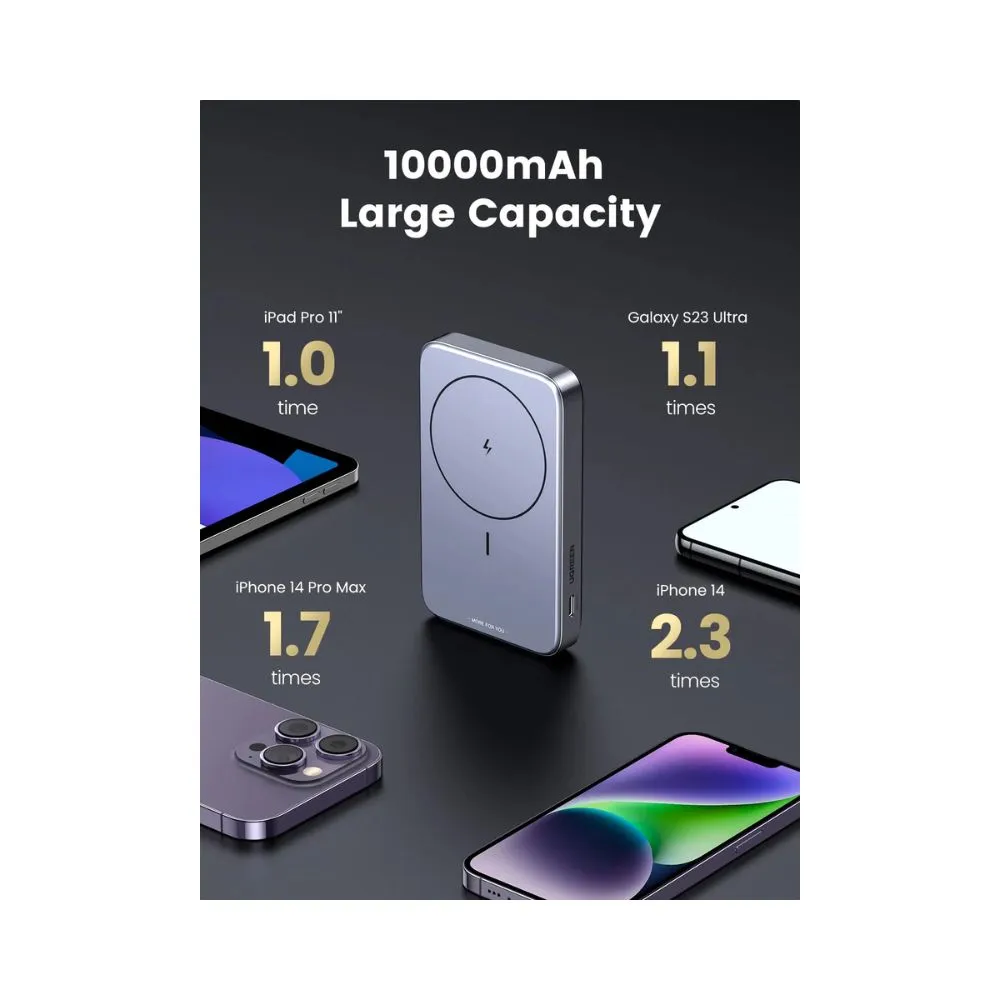 UGREEN Foldable Kickstand Magnetic Battery 10000mAh
