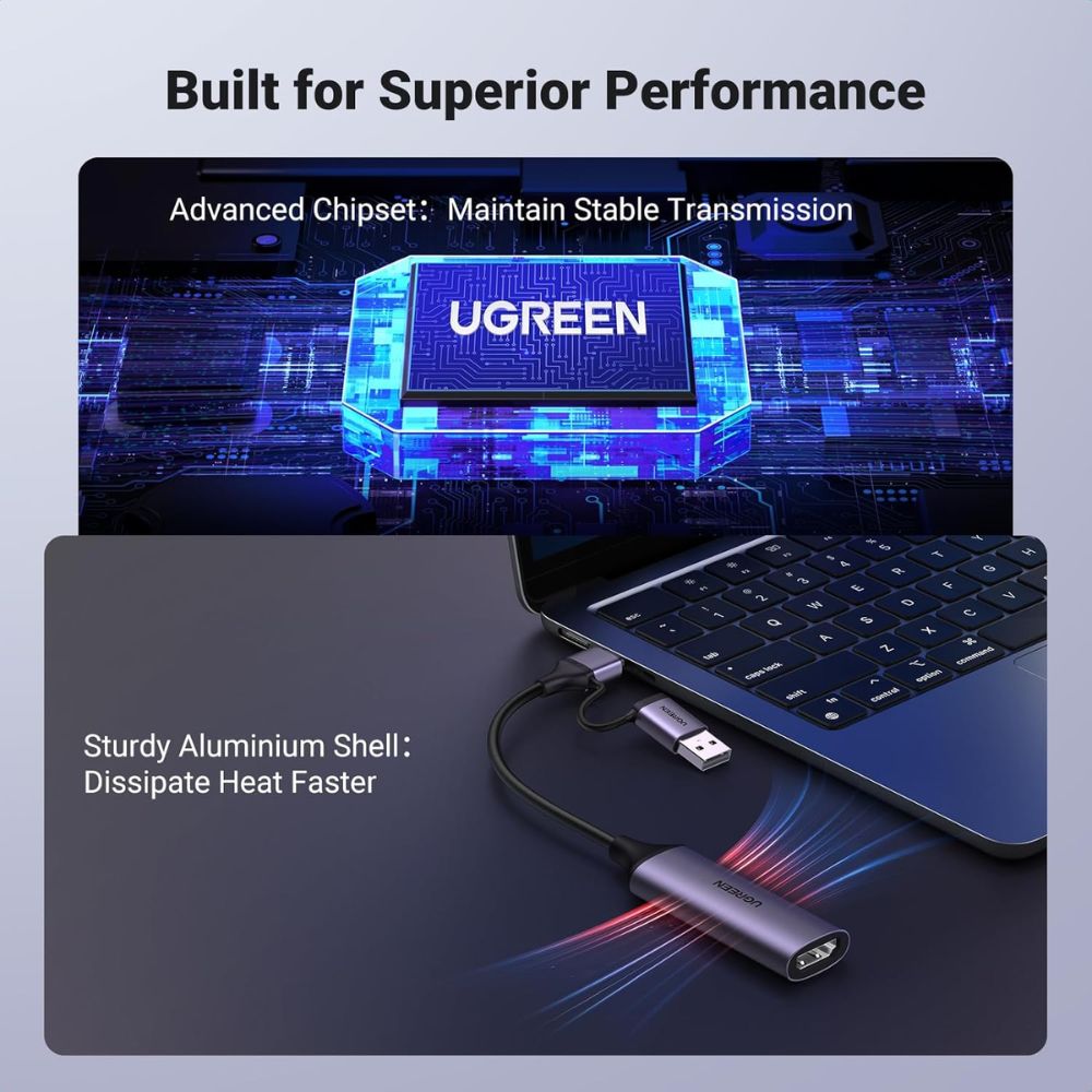UGREEN Full HD 1080P 60FPS Capture Card HDMI