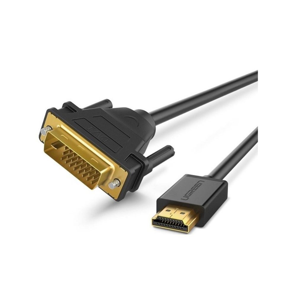 UGREEN Full HD HDMI to DVI 24+1 Cable, Bi-Directional Data Transfer