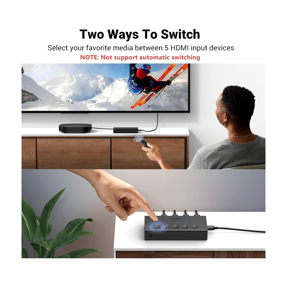 UGREEN HDMI Switch 5 in 1 Out 4K@60Hz