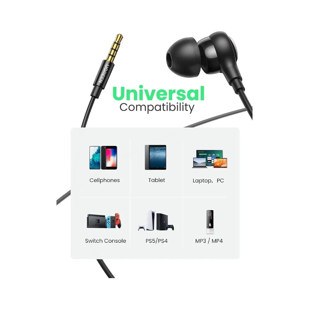 UGREEN In-ear Headphone Wired Earphone 3.5mm