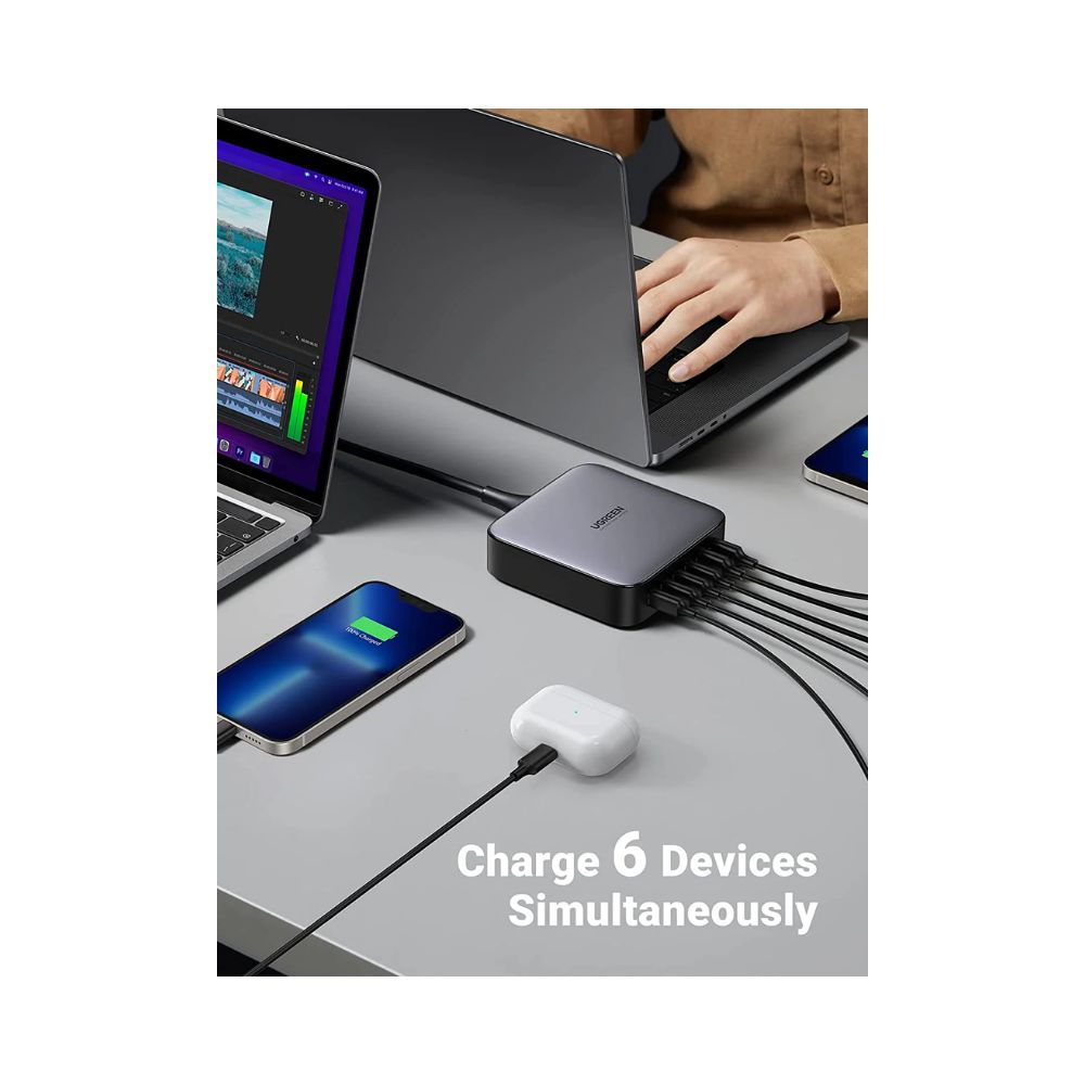 UGREEN Nexode 200W USB C GaN Charger-6 Ports Desktop Charger