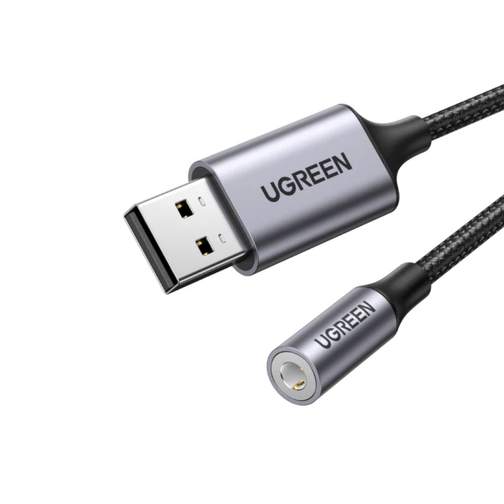 UGREEN Sound Card Adapter USB to 3.5mm Audio Jack USB A
